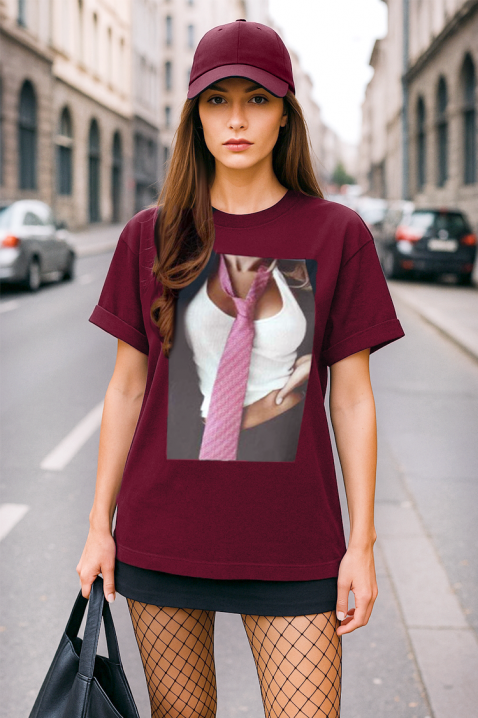 Tricou ZURFENDA BORDO, Culoare: bordo, IVET.RO - Reduceri de până la -80%