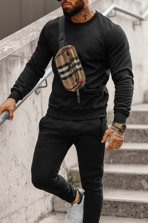 Set sport bărbați FOLMER BLACK, Culoare: negru, IVET.RO - Reduceri de până la -80%