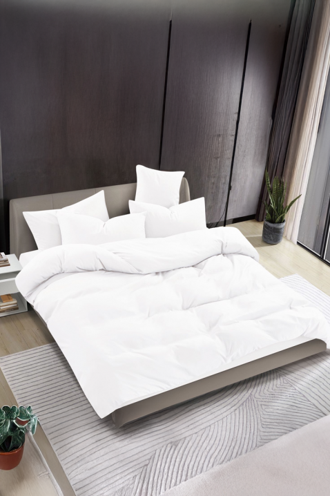 Lenjerie de pat SOLPESA WHITE 160x200 cm bumbac 3 piese, Culoare: alb, IVET.RO - Reduceri de până la -80%