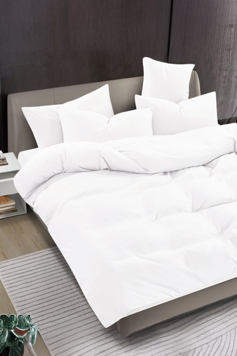 Lenjerie de pat SOLPESA WHITE 160x200 cm bumbac 3 piese, Culoare: alb, IVET.RO - Reduceri de până la -80%