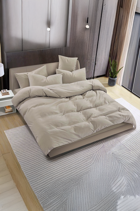 Lenjerie de pat SOLPESA BEIGE 160x200 cm bumbac 3 piese, Culoare: bej, IVET.RO - Reduceri de până la -80%