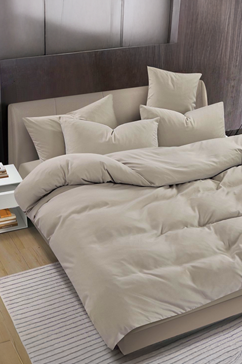 Lenjerie de pat SOLPESA BEIGE 160x200 cm bumbac 3 piese, Culoare: bej, IVET.RO - Reduceri de până la -80%