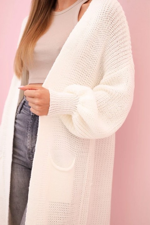 Cardigan TRELONDA WHITE, Culoare: alb, IVET.RO - Reduceri de până la -80%
