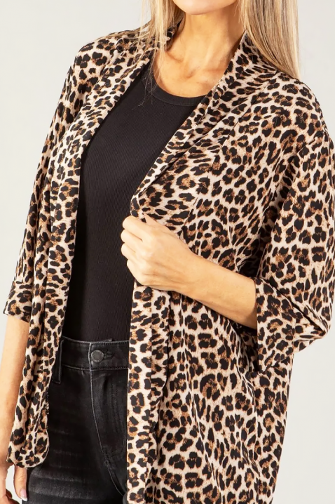 Sacou HORMINZA, Culoare: leopard, IVET.RO - Reduceri de până la -80%