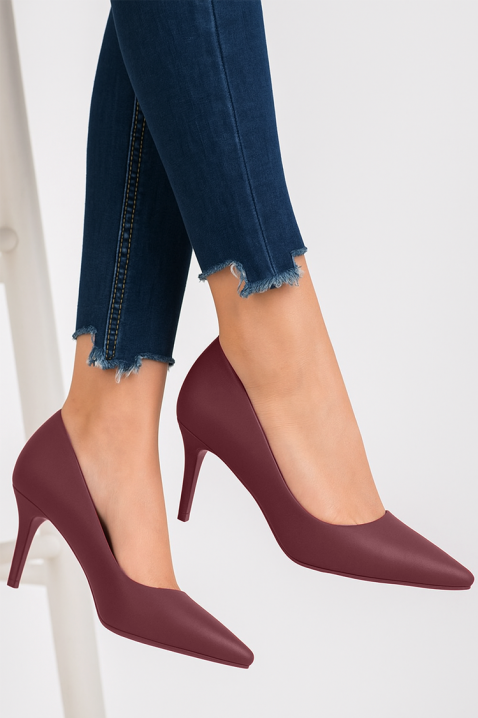 Pantofi damă JORBELGA, Culoare: bordo, IVET.RO - Reduceri de până la -80%
