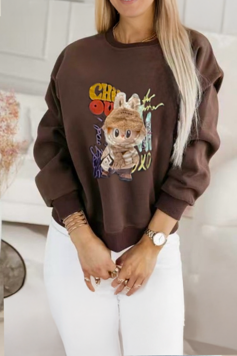 Bluză damă LABRONZA BROWN, Culoare: maro, IVET.RO - Reduceri de până la -80%