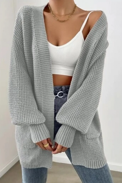 Cardigan VISTALFA GREY, Culoare: gri, IVET.RO - Reduceri de până la -80%