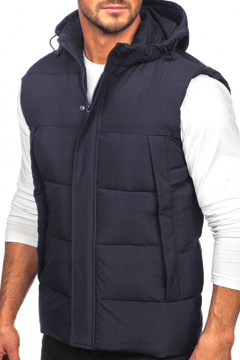 Vestă bărbați KONEKTO NAVY, Culoare: bleumarin, IVET.RO - Reduceri de până la -80%