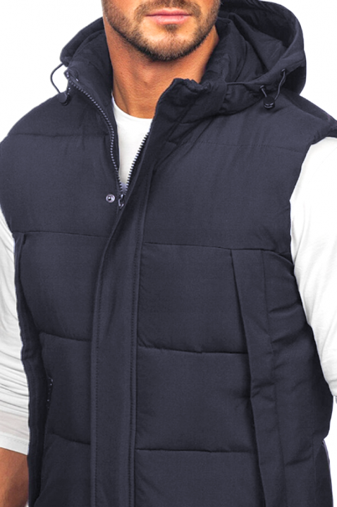 Vestă bărbați KONEKTO NAVY, Culoare: bleumarin, IVET.RO - Reduceri de până la -80%