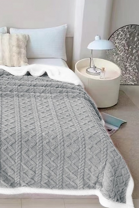Cuvertură de pat ERTIOLJA GREY 160х200 cm, Culoare: gri, IVET.RO - Reduceri de până la -80%
