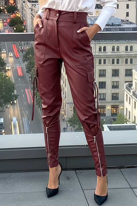 Pantaloni VESTONLIA BORDO, Culoare: bordo, IVET.RO - Reduceri de până la -80%
