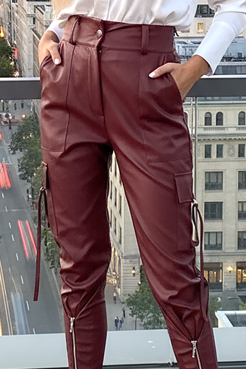 Pantaloni VESTONLIA BORDO, Culoare: bordo, IVET.RO - Reduceri de până la -80%