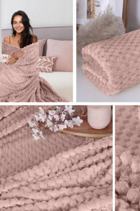Pătură BELMONGA PUDRA 160x200 cm, Culoare: pudră, IVET.RO - Reduceri de până la -80%