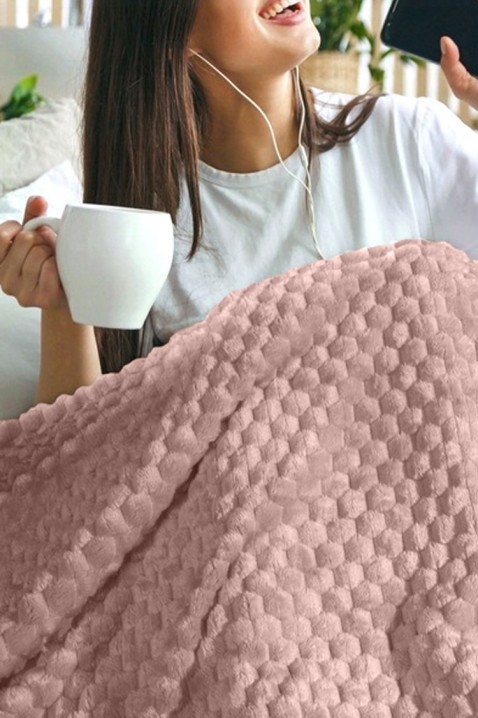 Pătură BELMONGA PUDRA 160x200 cm, Culoare: pudră, IVET.RO - Reduceri de până la -80%
