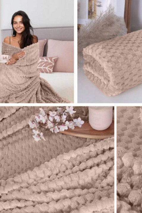 Pătură BELMONGA BEIGE 160x200 cm, Culoare: bej, IVET.RO - Reduceri de până la -80%