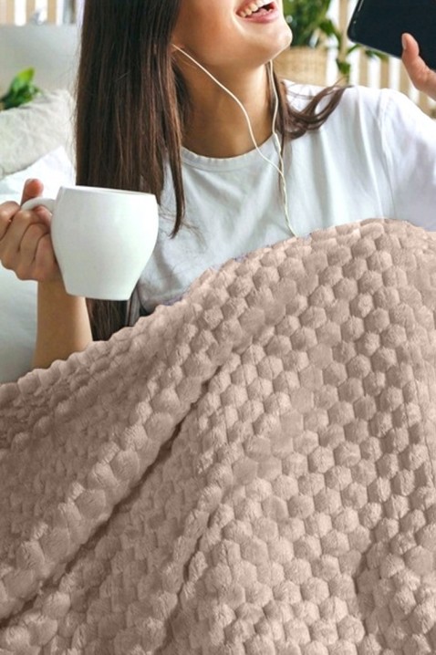 Pătură BELMONGA BEIGE 160x200 cm, Culoare: bej, IVET.RO - Reduceri de până la -80%