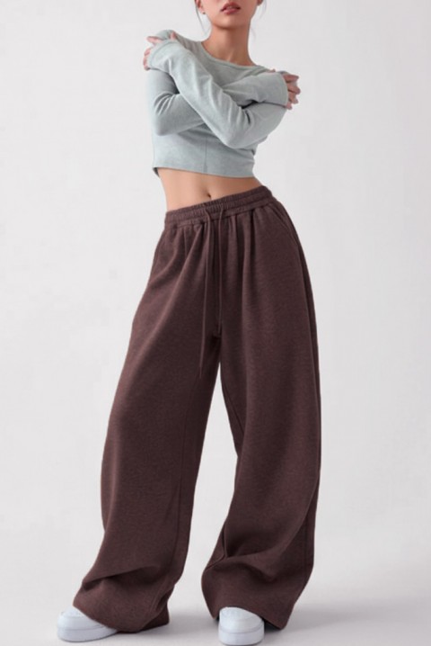 Pantaloni sport VIOXENA BROWN, Culoare: maro, IVET.RO - Reduceri de până la -80%