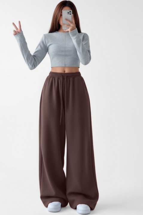 Pantaloni sport VIOXENA BROWN, Culoare: maro, IVET.RO - Reduceri de până la -80%