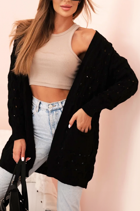 Cardigan NELFORLIA BLACK, Culoare: negru, IVET.RO - Reduceri de până la -80%