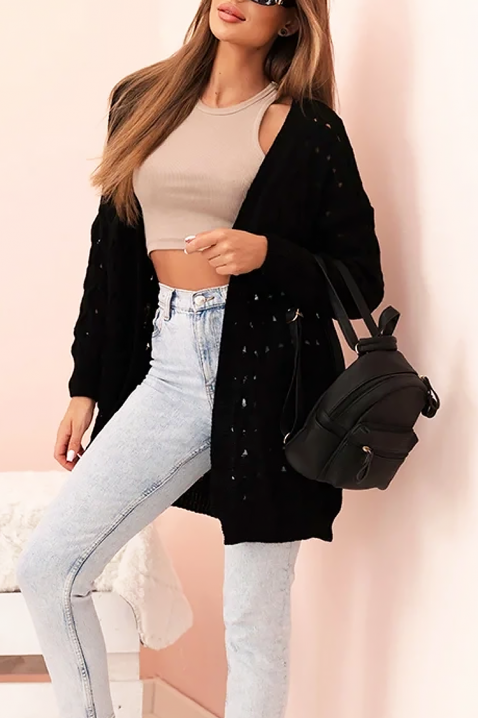 Cardigan NELFORLIA BLACK, Culoare: negru, IVET.RO - Reduceri de până la -80%