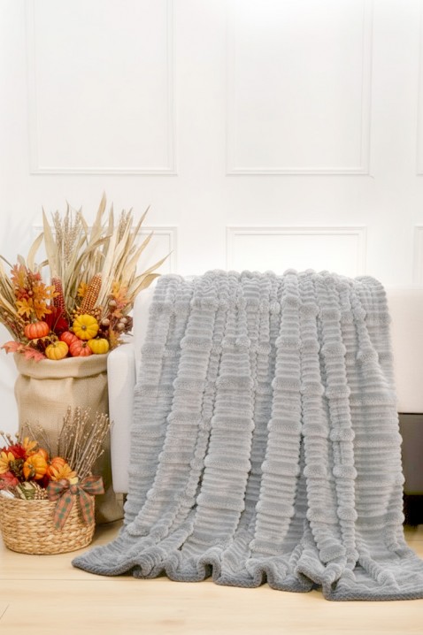 Pătură JERLONDA LIGHT GREY 200x220 cm, Culoare: gri deschis  , IVET.RO - Reduceri de până la -80%