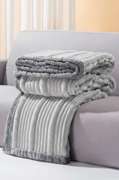 Pătură JERLONDA LIGHT GREY 200x220 cm, Culoare: gri deschis  , IVET.RO - Reduceri de până la -80%