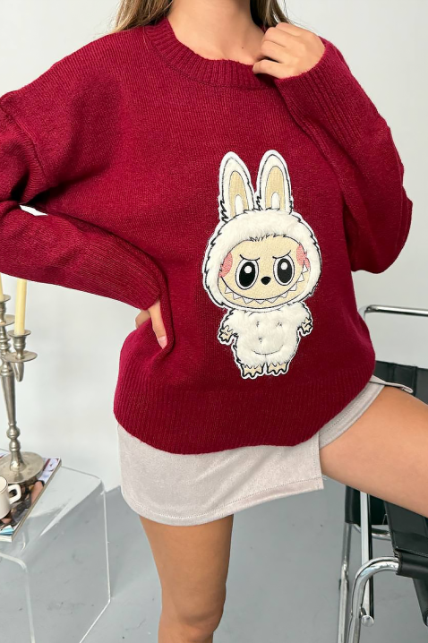 Pulover LABUNZA RED, Culoare: roșu, IVET.RO - Reduceri de până la -80%