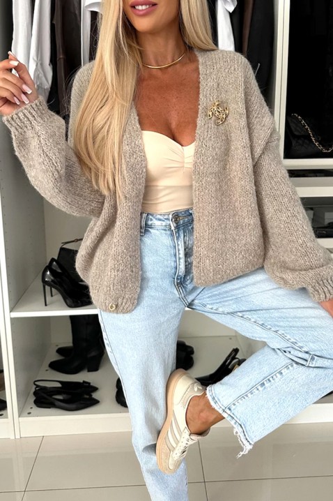 Cardigan VELMENDRIA BEIGE, Culoare: bej, IVET.RO - Reduceri de până la -80%