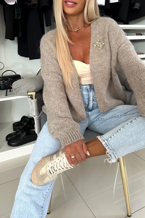 Cardigan VELMENDRIA BEIGE, Culoare: bej, IVET.RO - Reduceri de până la -80%