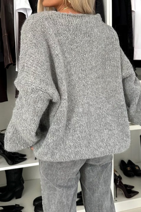 Cardigan VELMENDRIA GREY - Cardigane | Ivet.RO Cardigan VELMENDRIA GREY, Culoare: gri, IVET.RO - Reduceri de până la -80%