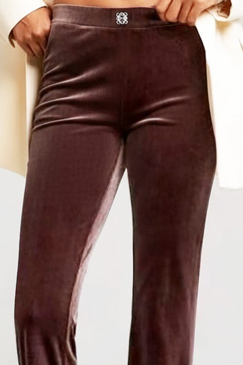 Pantaloni ZAILINA BROWN, Culoare: maro, IVET.RO - Reduceri de până la -80%