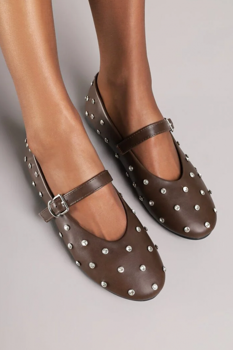 Pantofi damă BALENZA BROWN, Culoare: maro, IVET.RO - Reduceri de până la -80%