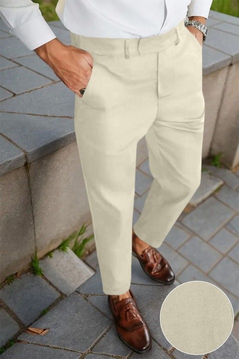 Pantaloni bărbați JINZO BEIGE, Culoare: bej, IVET.RO - Reduceri de până la -80%