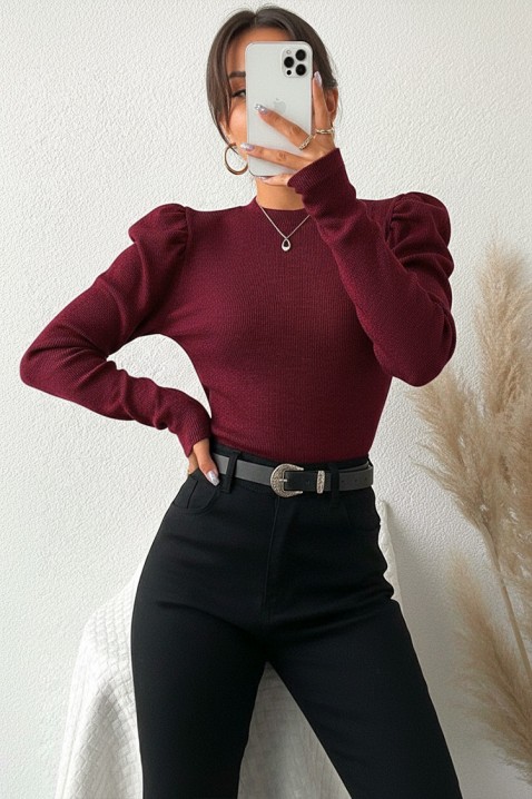 Bluză damă ZLAMENZA BORDO, Culoare: bordo, IVET.RO - Reduceri de până la -80%