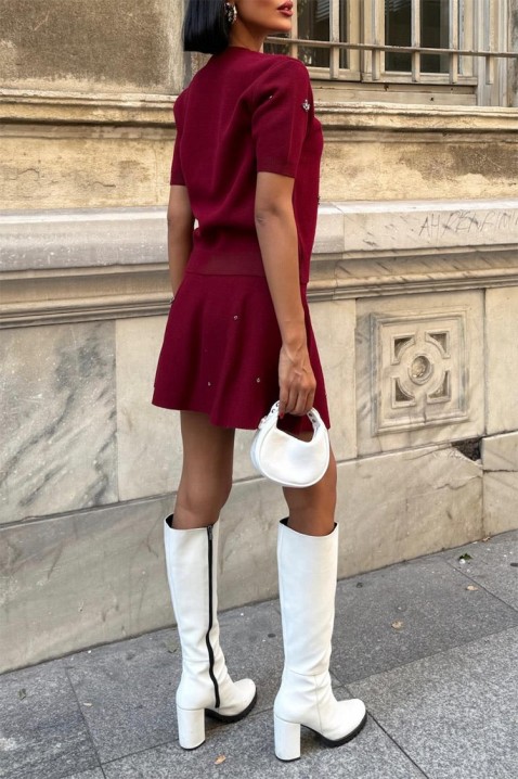 Set ZVENDINA BORDO, Culoare: bordo, IVET.RO - Reduceri de până la -80%