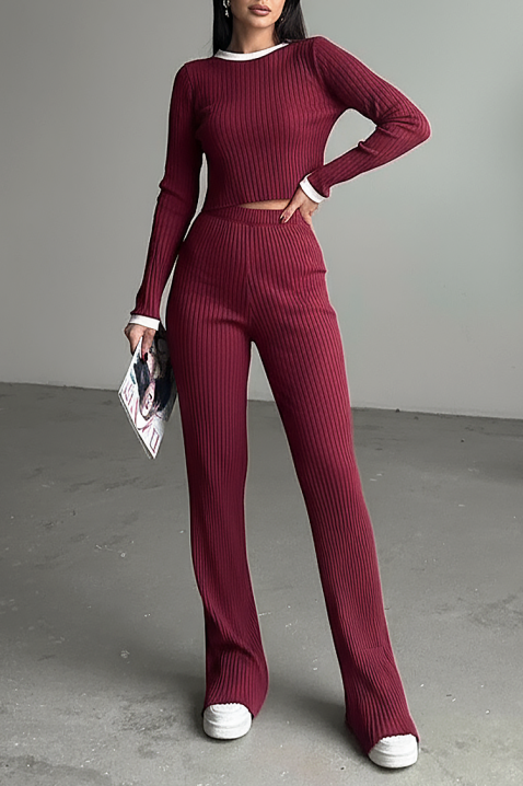 Set MLEZANA BORDO, Culoare: bordo, IVET.RO - Reduceri de până la -80%