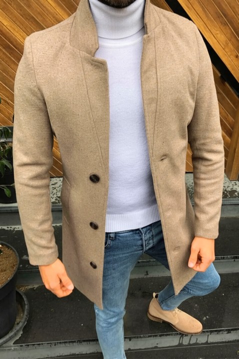 Palton bărbați MONENZO BEIGE, Culoare: bej, IVET.RO - Reduceri de până la -80%