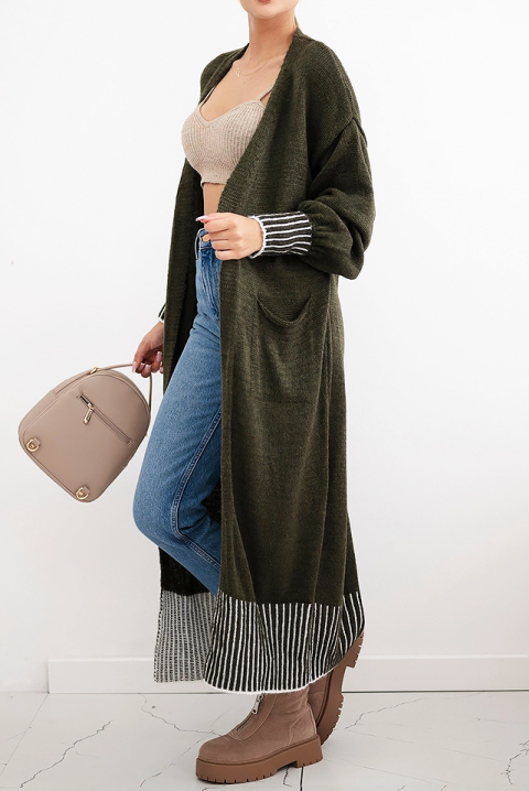 Cardigan GROTENGA GREEN, Culoare: verde, IVET.RO - Reduceri de până la -80%