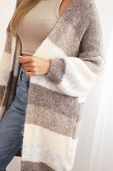 Cardigan ZORDINA, Culoare: bej, IVET.RO - Reduceri de până la -80%