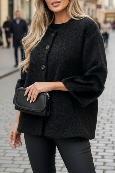 Palton KRENINA BLACK, Culoare: negru, IVET.RO - Reduceri de până la -80%