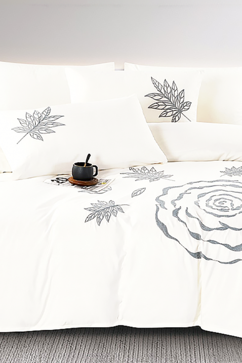 Lenjerie de pat BIOGELNA WHITE 200x220 cm bumbac 4 piese, Culoare: alb, IVET.RO - Reduceri de până la -80%