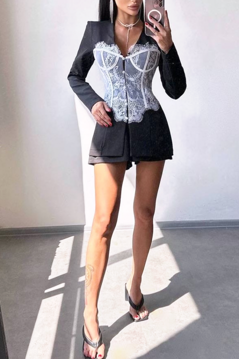 Set RENESANSA BLACK, Culoare: negru, IVET.RO - Reduceri de până la -80%