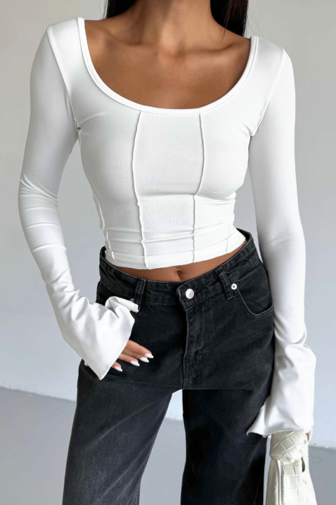 Bluză damă RELVEDA WHITE, Culoare: alb, IVET.RO - Reduceri de până la -80%