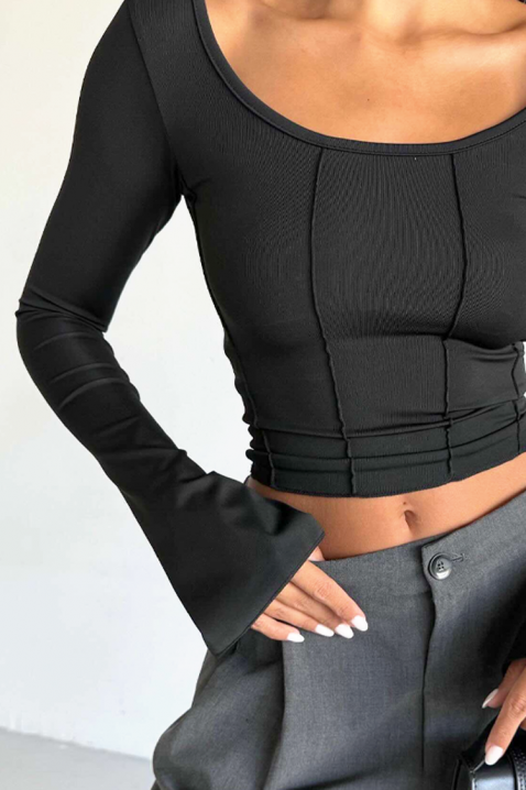 Bluză damă RELVEDA BLACK, Culoare: negru, IVET.RO - Reduceri de până la -80%