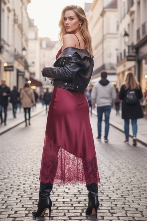 Rochie MIOFEZA BORDO, Culoare: bordo, IVET.RO - Reduceri de până la -80%