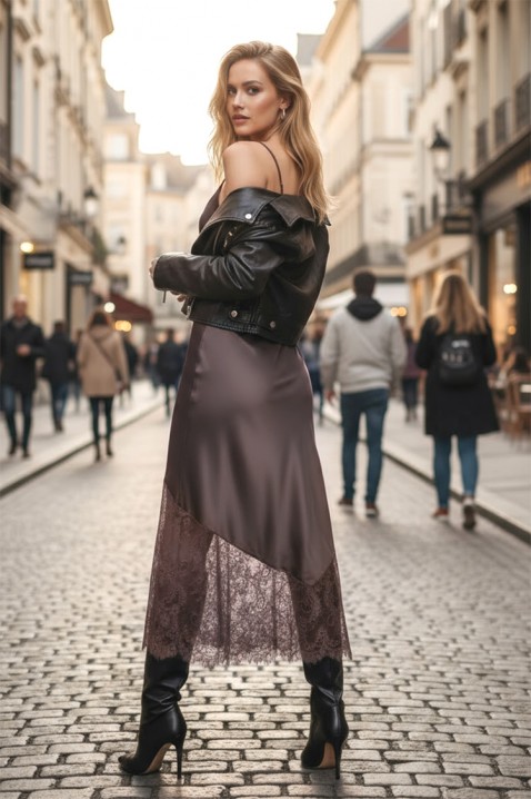 Rochie MIOFEZA BROWN, Culoare: maro, IVET.RO - Reduceri de până la -80%