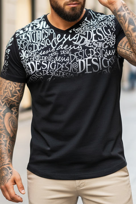 Tricou bărbați REBELFO BLACK, Culoare: negru, IVET.RO - Reduceri de până la -80%