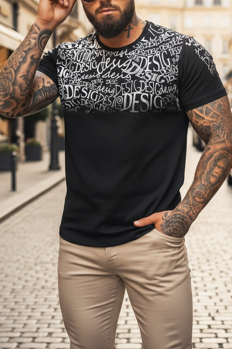 Tricou bărbați REBELFO BLACK, Culoare: negru, IVET.RO - Reduceri de până la -80%