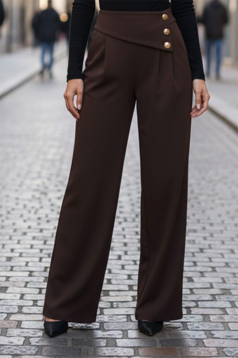 Pantaloni SAPHIRA, Culoare: maro, IVET.RO - Reduceri de până la -80%