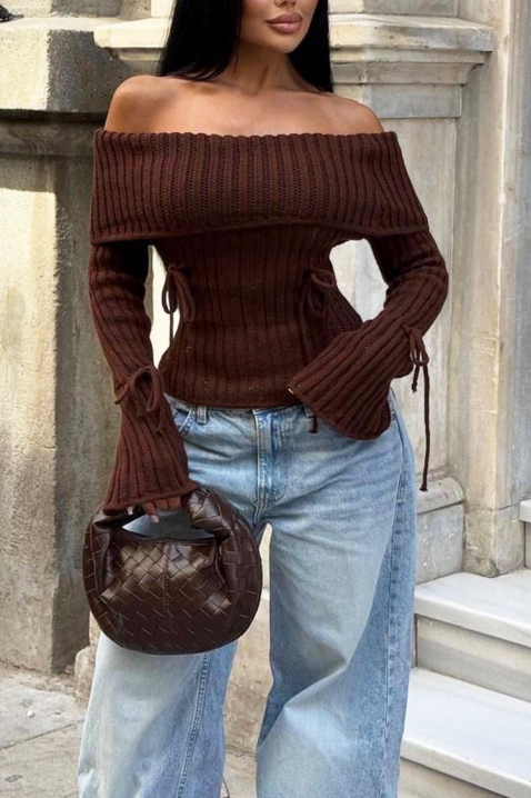 Pulover GREZDILA BROWN, Culoare: maro, IVET.RO - Reduceri de până la -80%